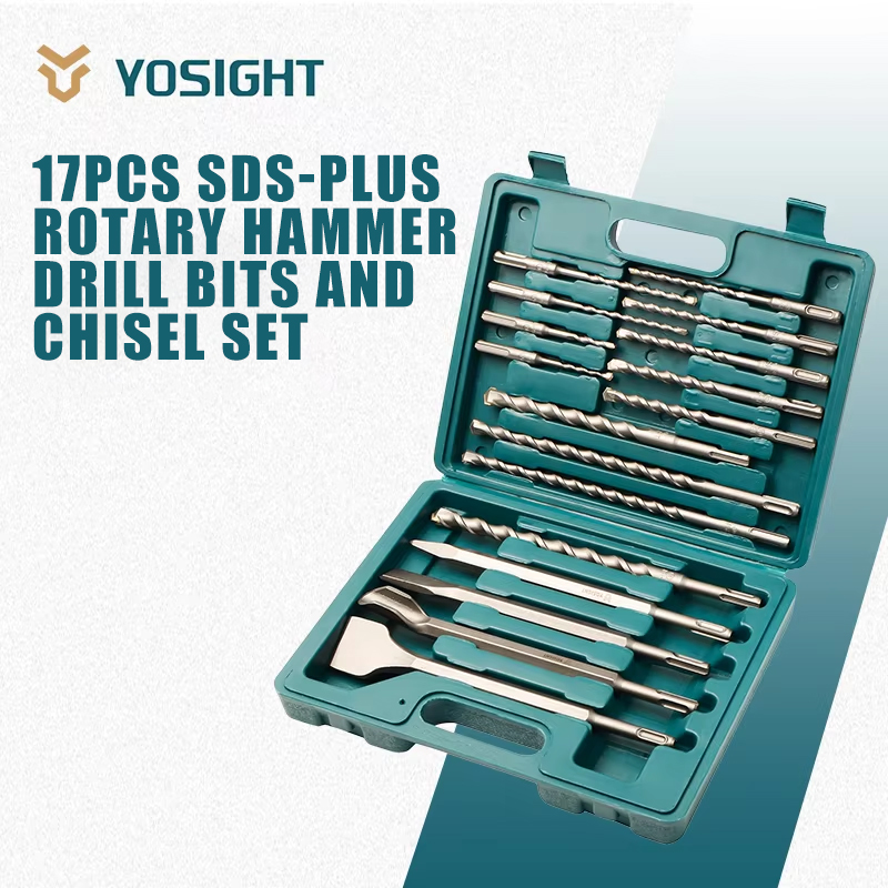 Sds Plus Drill Bit Set 17Pcs - 17-częściowy zestaw wierteł i dłut SDS-Plus