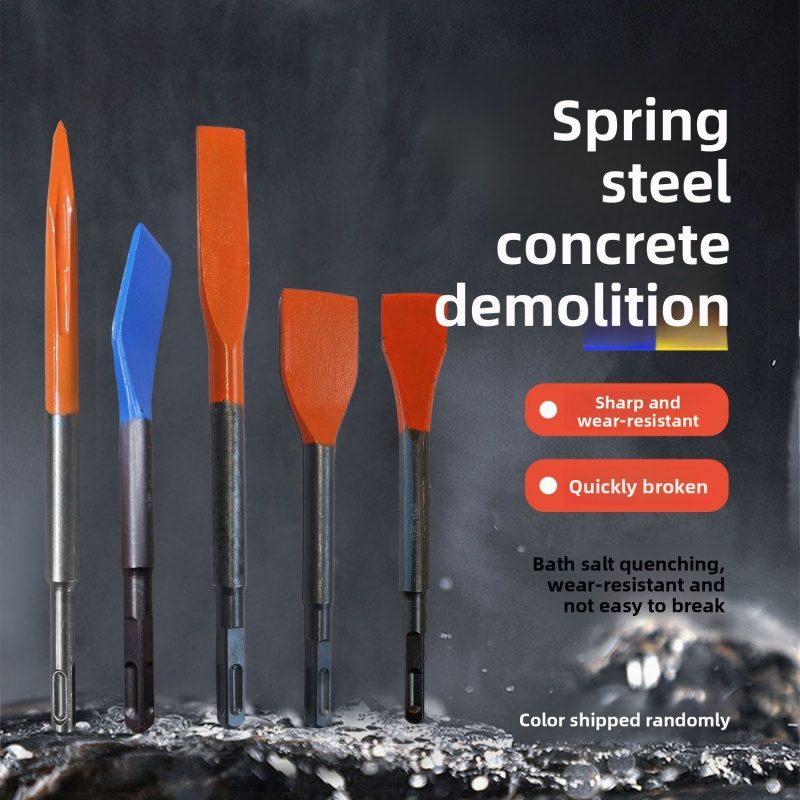Rotary Hammer Chisel Bit Flat - Zestaw dłut ze stali sprężynowej do