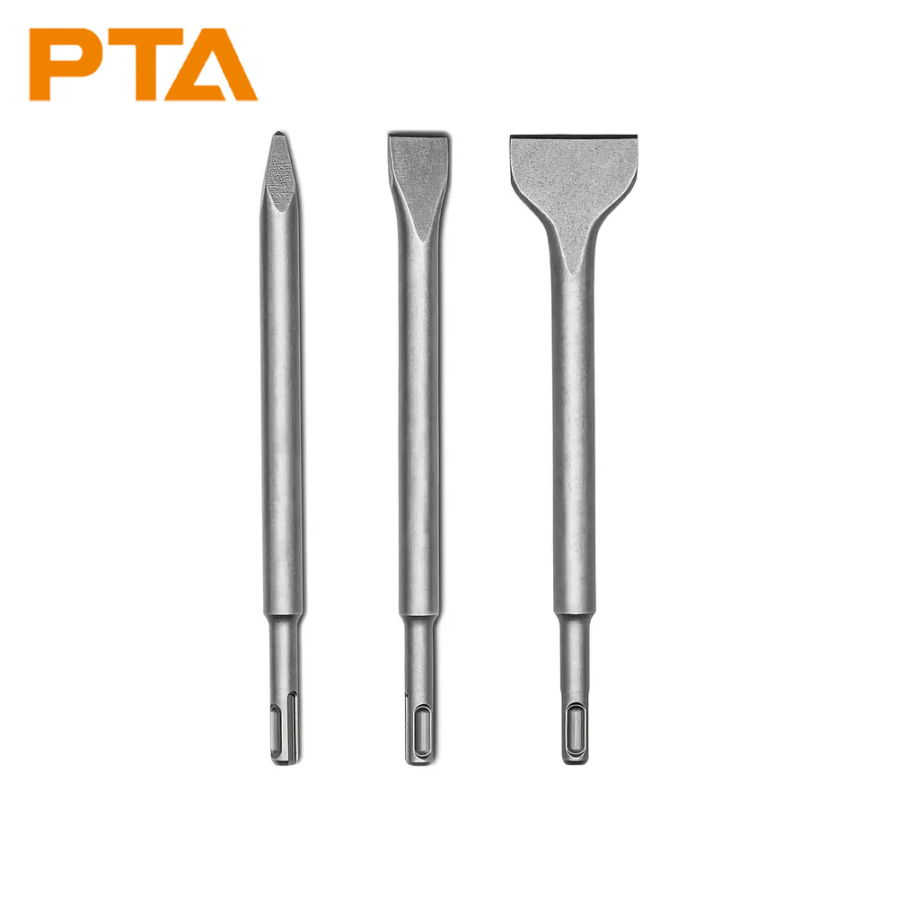Rotary Hammer Chisel Bit Flat - Zestaw dłut SDS-Plus do młotowiertarek, zestaw