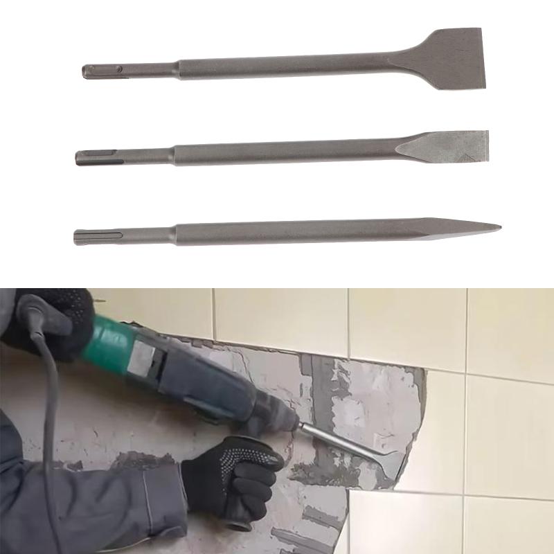 Zestaw 3 dłut SDS-Plus do młot – Rotary Hammer Chisel Bit Flat recenzja i cena