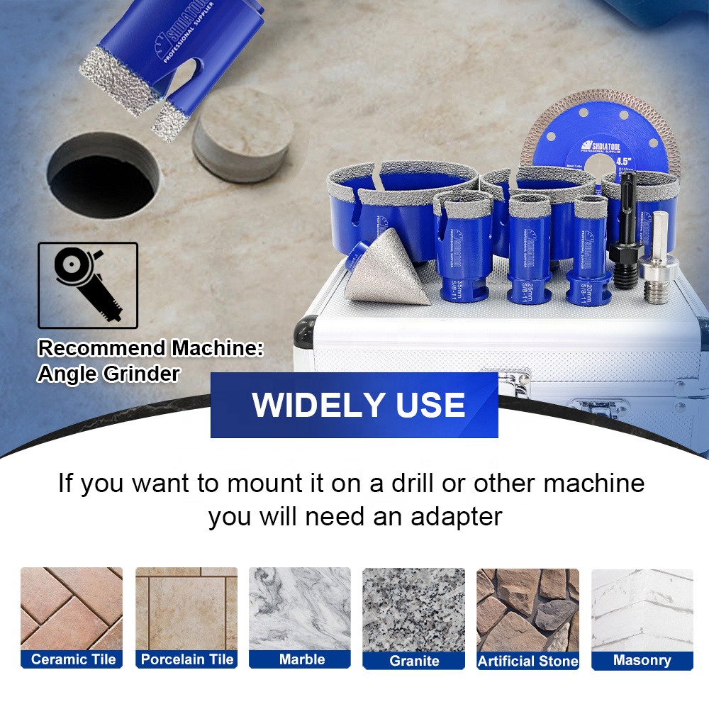 Zestaw 10 szt. wierteł koronow – Core Drill Bit Diamond 100Mm recenzja i cena