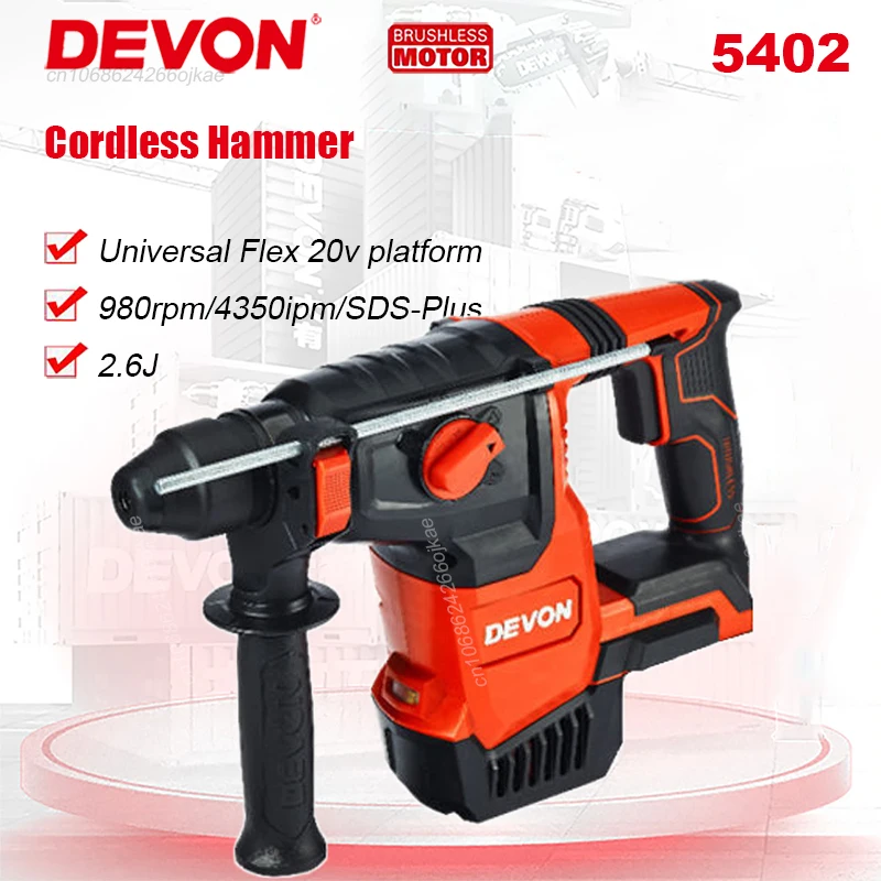 Devon Mocny Bezprzewodowy Młot – Cordless Rotary Hammer 20V Brushless recenzja i cena