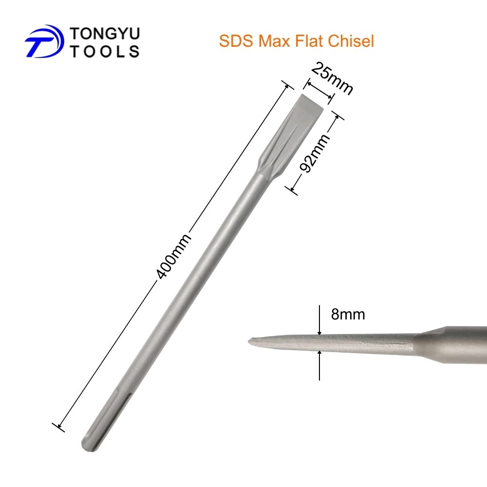 Dłuto płaskie SDS Max 25x400mm – Rotary Hammer Chisel Bit Flat recenzja i cena