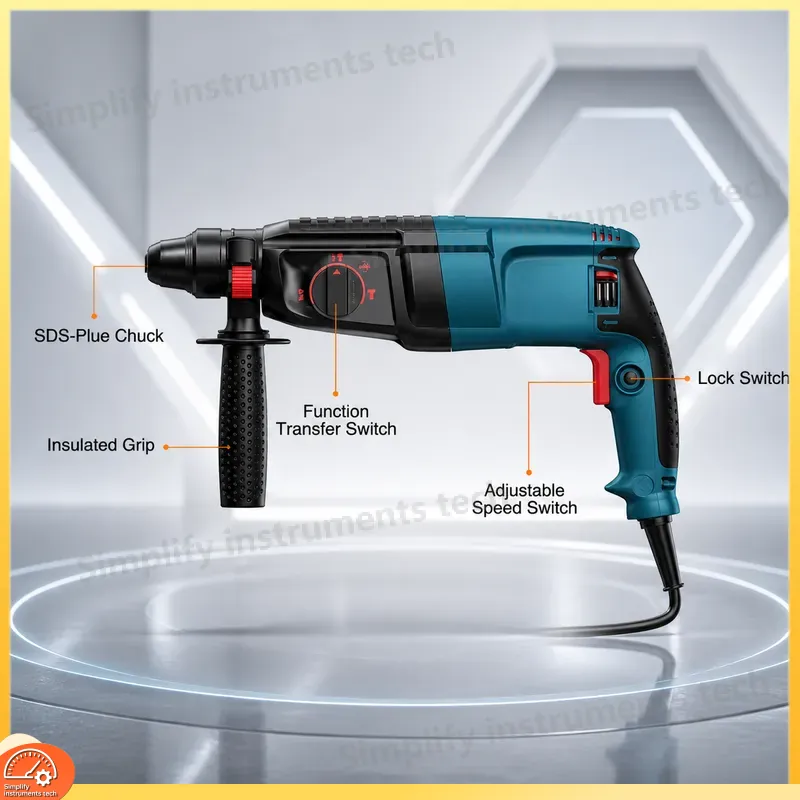 Wiertarka udarowa 800W SDS Plu – Rotary Hammer Drill Sds Plus 800W recenzja i cena
