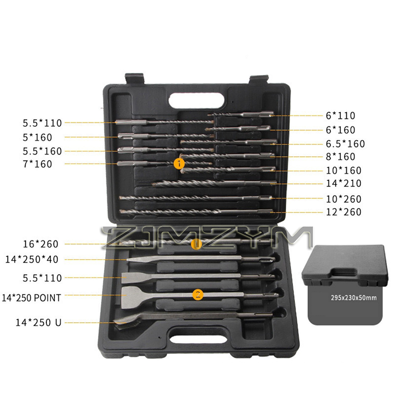 Zestaw wierteł udarowych SDS P – Sds Plus Drill Bit Set 17Pcs recenzja i cena