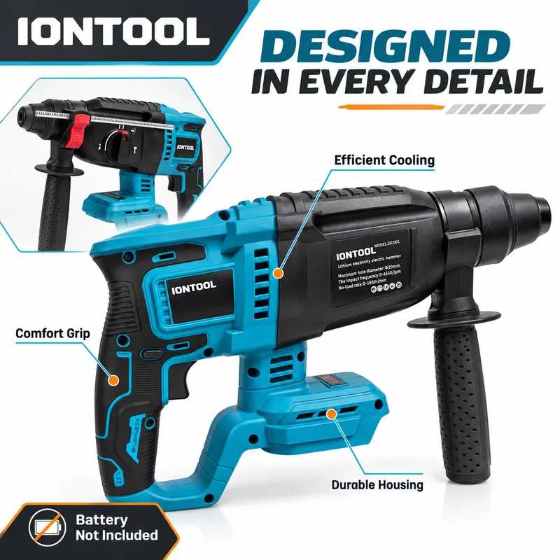 IONTOOL – akumulatorowa wierta – Rotary Hammer Drill 26Mm recenzja i cena