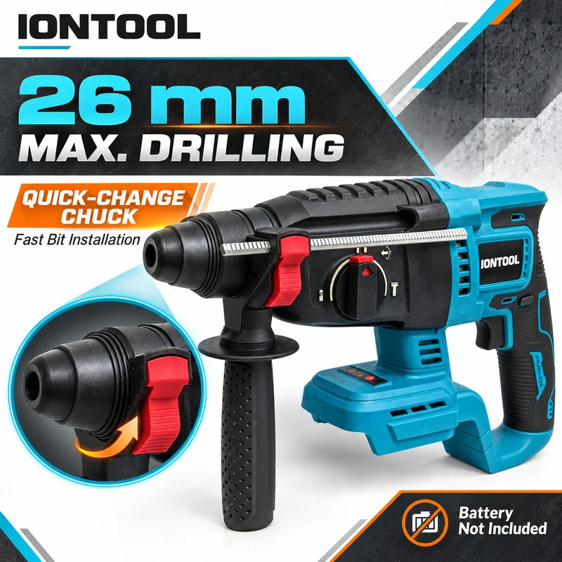 IONTOOL – akumulatorowa wierta – Rotary Hammer Drill 26Mm recenzja i cena