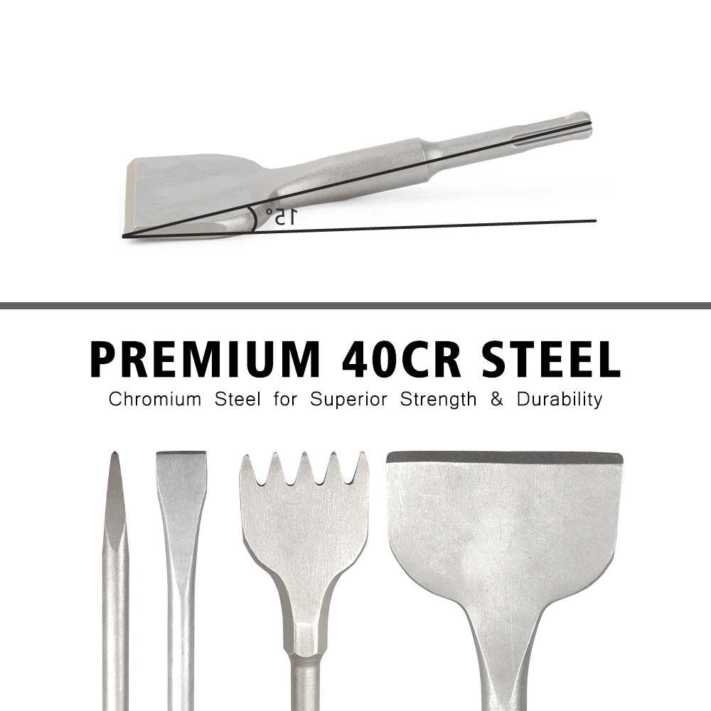 Dłuto SDS Plus z rowkiem, płas – Rotary Hammer Chisel Bit Flat recenzja i cena
