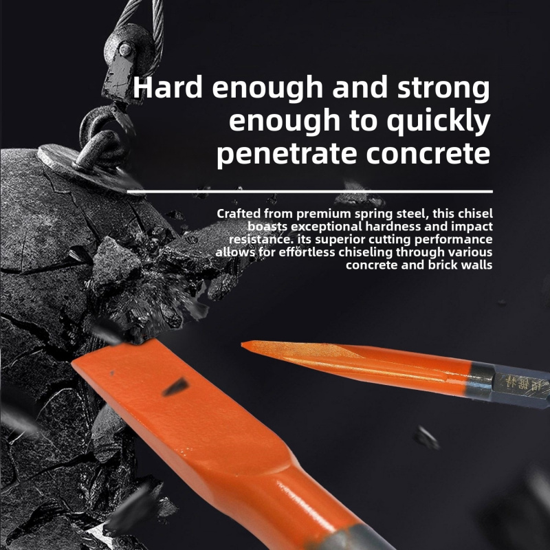 Zestaw dłut ze stali sprężynow – Rotary Hammer Chisel Bit Flat recenzja i cena
