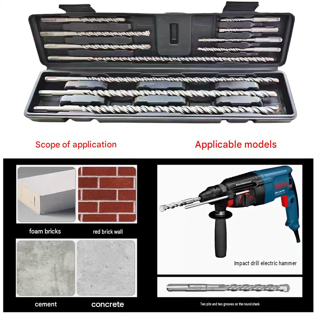 Zestaw 11/17 sztuk wierteł i d – Rotary Hammer Chisel Bit Flat recenzja i cena