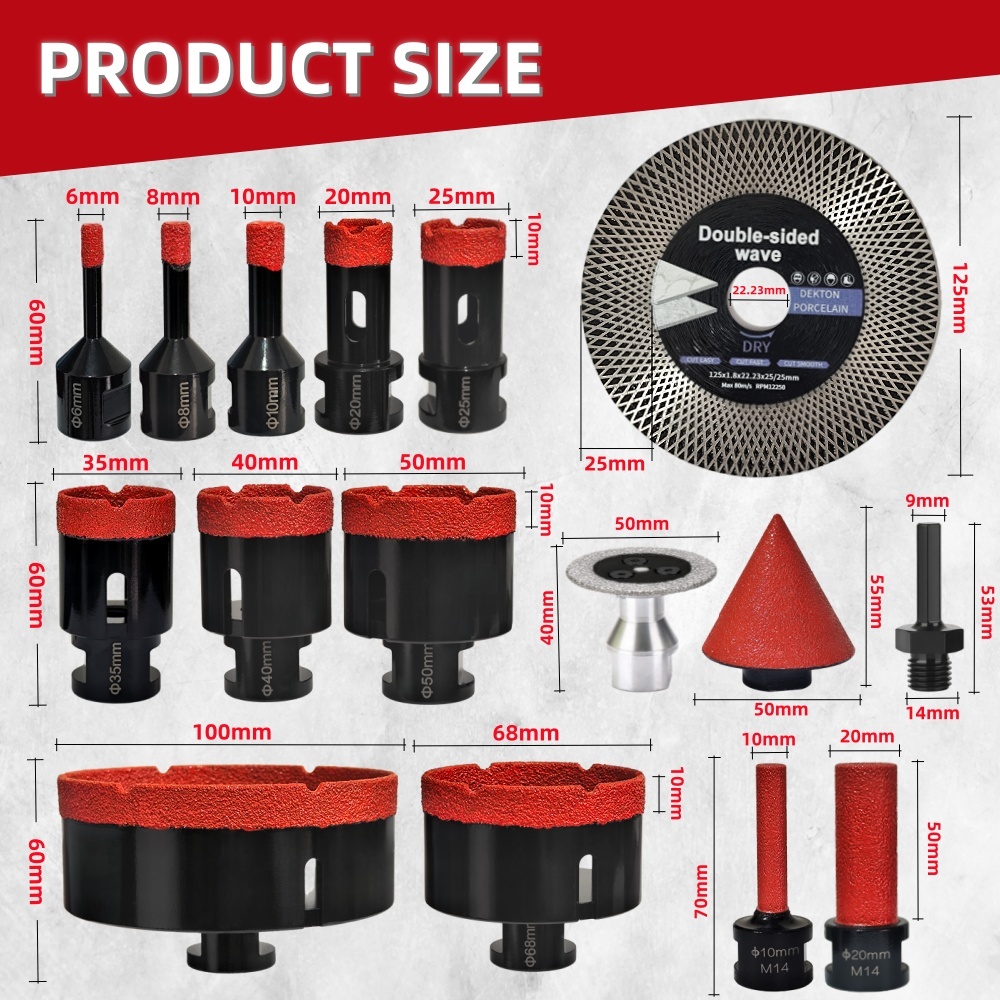Zestaw wierteł diamentowych, w – Core Drill Bit Diamond 100Mm recenzja i cena
