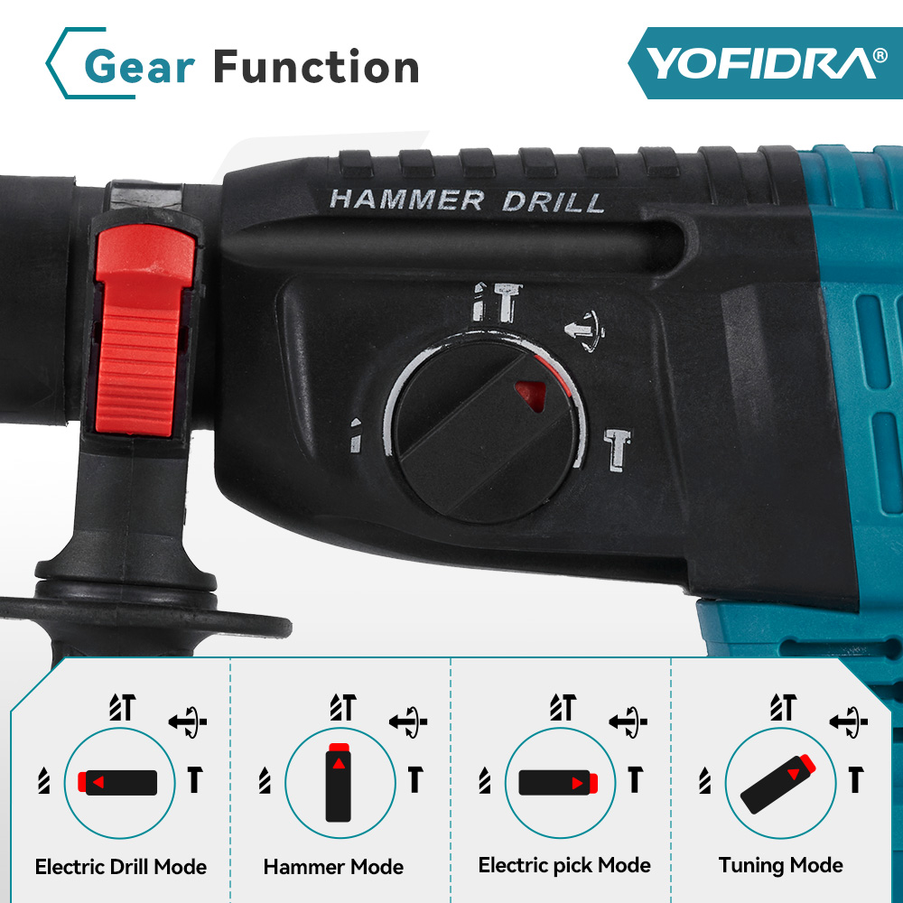 YOFIDRA 26MM Bezszczotkowa Wie – Rotary Hammer Drill 26Mm recenzja i cena