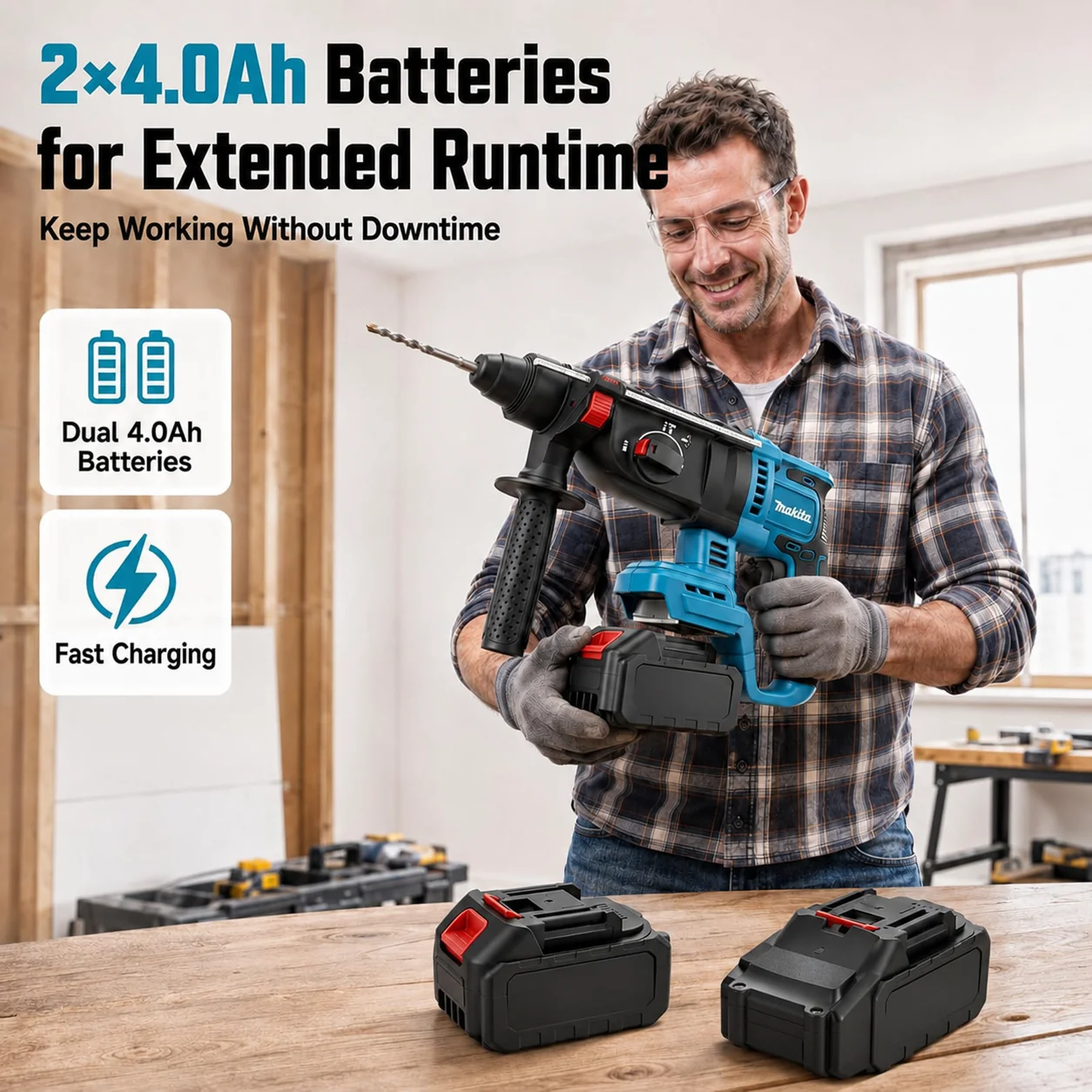 Makita DHR242 18V LXT ®   Prof – Rotary Hammer Drill 26Mm recenzja i cena