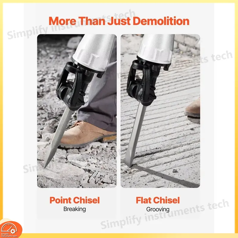 Młot udarowy 2100W, 1650 BPM,  – Rotary Hammer Chisel Bit Flat recenzja i cena