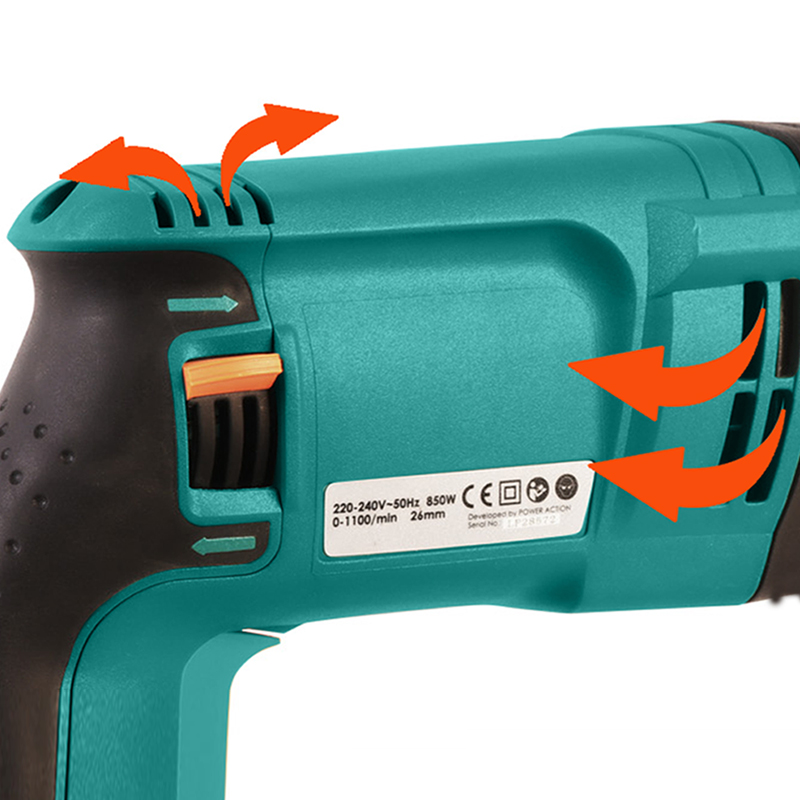 Młotowiertarka SDS RH850 850W  – Rotary Hammer Drill 26Mm recenzja i cena