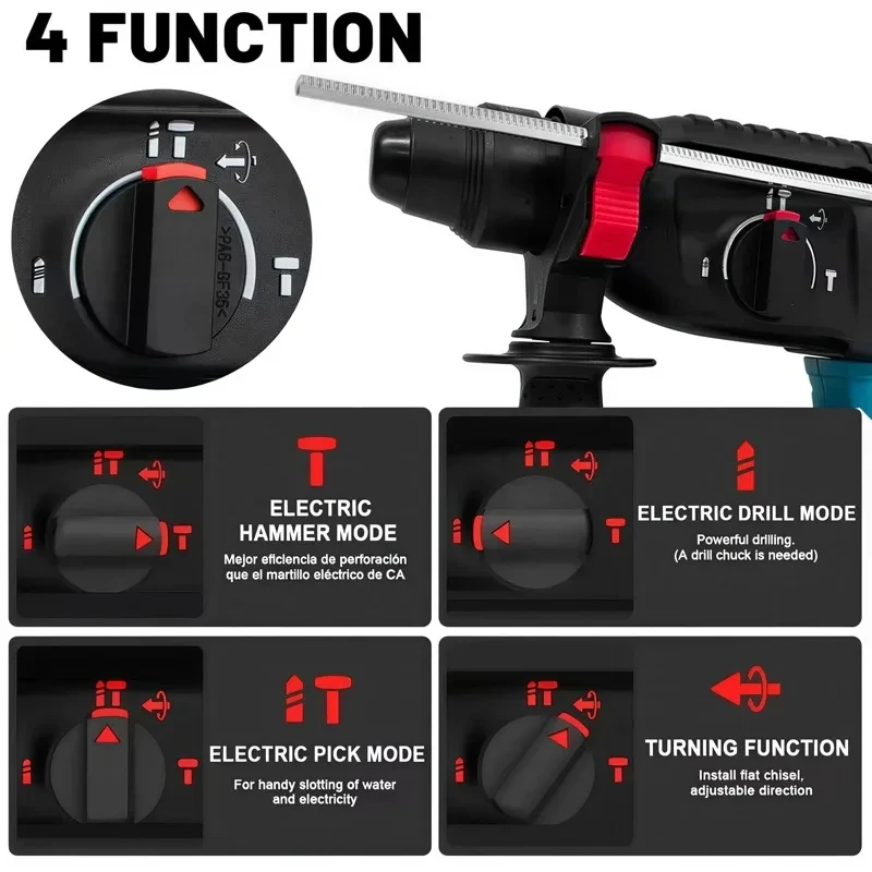 Wiertarko-wkrętarka udarowa pr – Rotary Hammer Drill 26Mm recenzja i cena